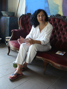 En el taller de Virginia Patrone